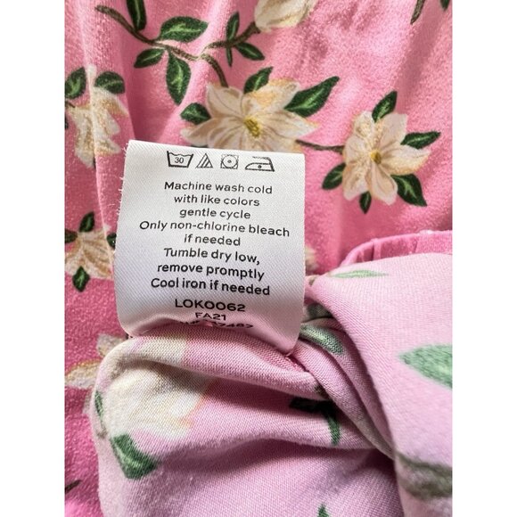 DRAPER JAMES Women's Sz M Pajama Set Pink MAGNOLIA Floral Soft Sleeveless - Picture 7 of 16